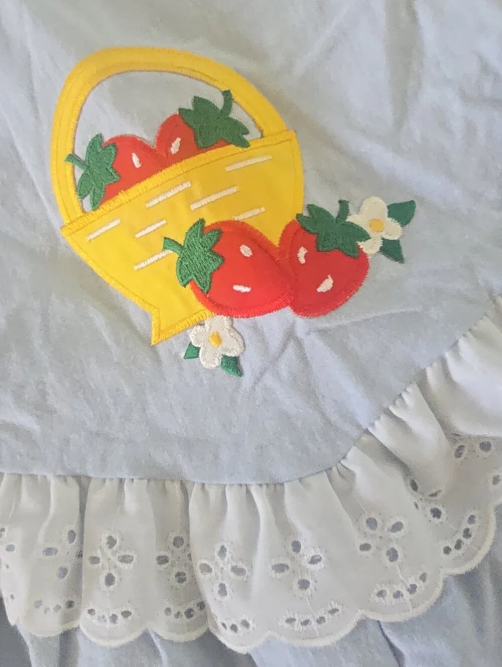 Vintage Lazarus Bubble Bloomer Sunsuit With Sunhat Strawberry Basket